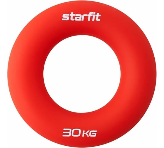 Изображение товара Кистевой эспандер-кольцо Starfit ES-404, силикогель, d=8,8 см, 30 кг, красный УТ-00019248