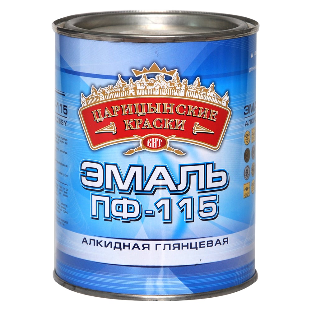 Изображение товара Эмаль Царицынские краски ПФ 115, коричневая, 0.8 кг