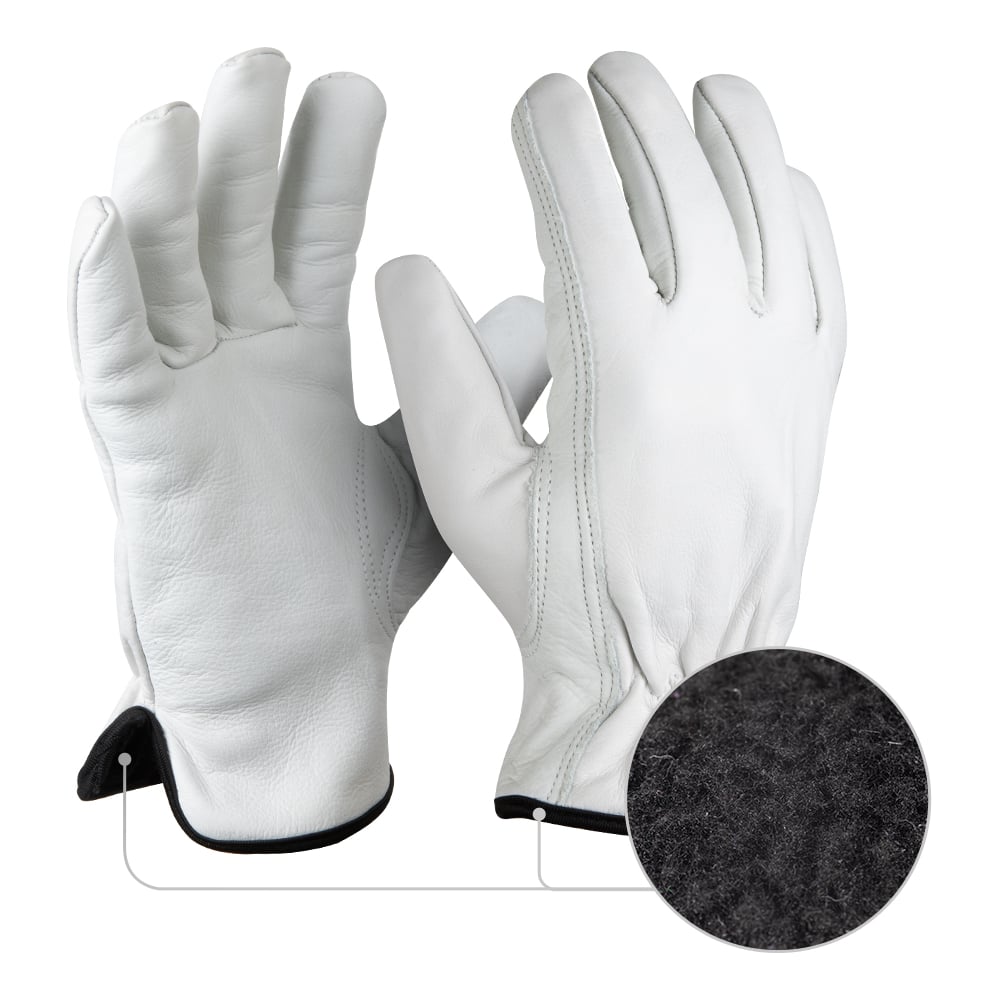Рабочие кожаные перчатки Jeta Safety, цвет белый, размер 2XL JLE821-11/XXL Winter Smithcraft - фото 1