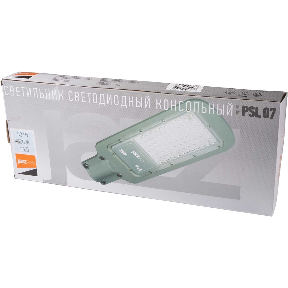 Изображение товара Светодиодный светильник Jazzway PSL 07 80Вт 5000К IP65 AC180-260 уличный ДКУ 5041073