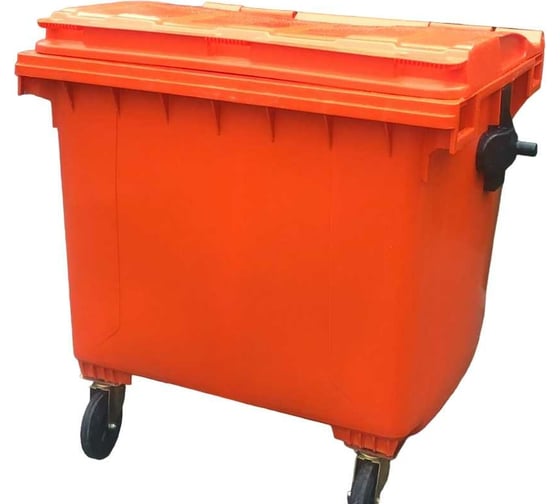 Изображение товара Мусорный контейнер Дигрус 1100 л, в разобранном виде, оранжевый 29.С19р-О/Д