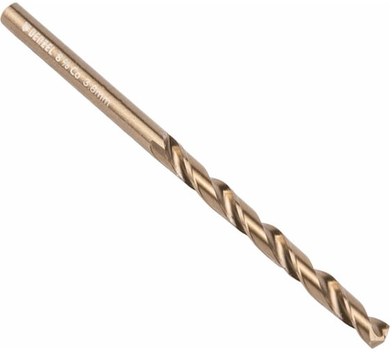 Изображение товара Сверло по металлу 3.8 мм, HSS Co-8% Denzel 71424