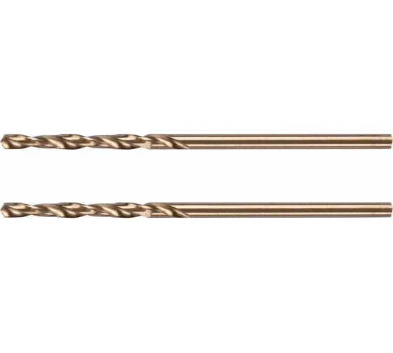 Изображение товара Сверло по металлу 2 мм, HSS Co-8%, 2 шт Denzel 71403