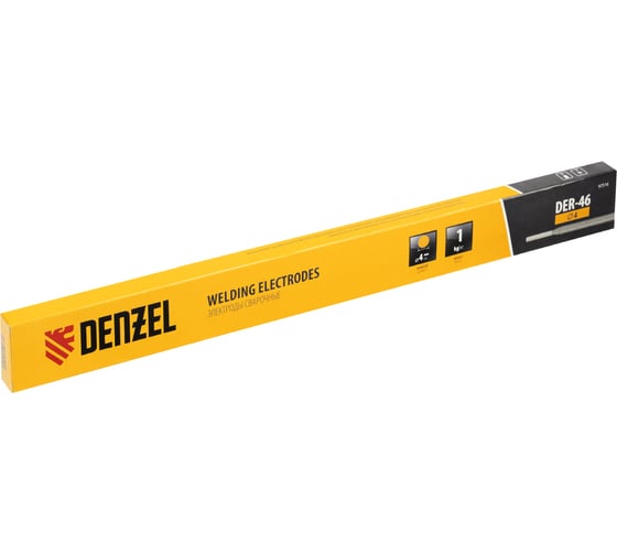 Изображение товара Электроды DER-46 (4 мм, 1 кг, рутиловое покрытие) Denzel 97516