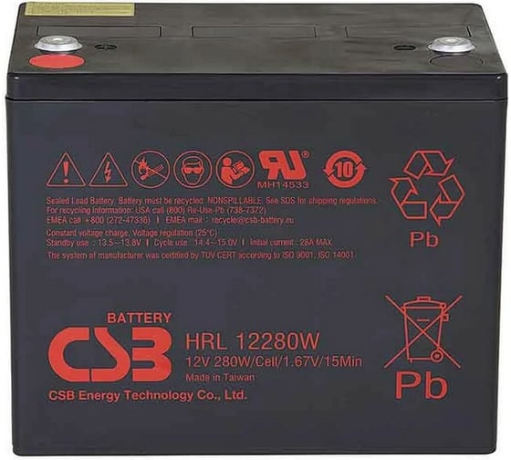 Изображение товара Аккумулятор для ИБП CSB HRL12280W FR УТ-00000140