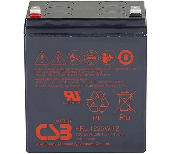 Изображение товара Аккумулятор для ИБП CSB HRL1225W F2 FR УТ-00000127