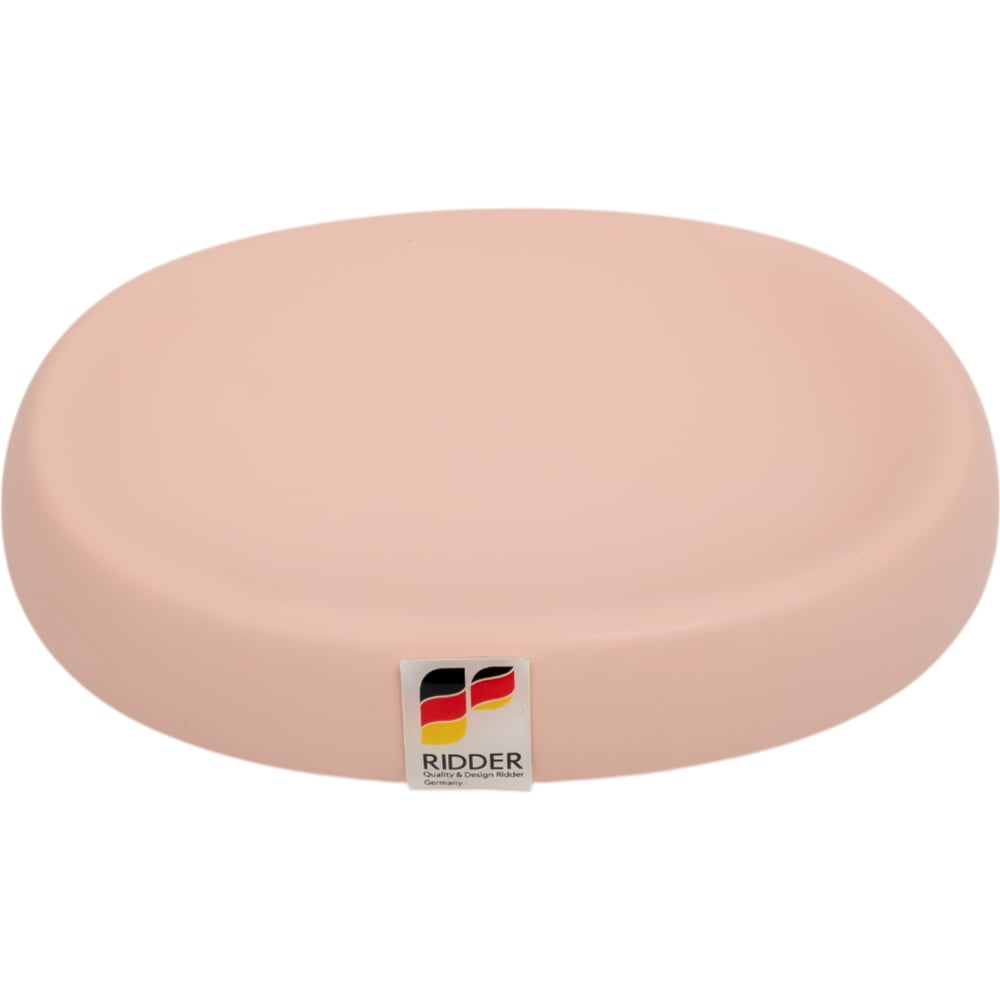 Изображение товара Мыльница RIDDER Lina розовый настольная овальная из полирезина для ванной