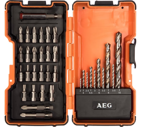 Изображение товара Набор сверл и бит 35 предметов AEG 4932352249