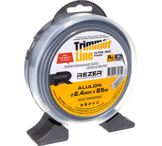 Изображение товара Леска ALULON (2.4 мм; 25 м; квадрат) Rezer 30620