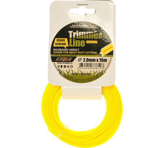 Изображение товара Леска GENERAL (2.0 мм; 15 м; звезда) Rezer