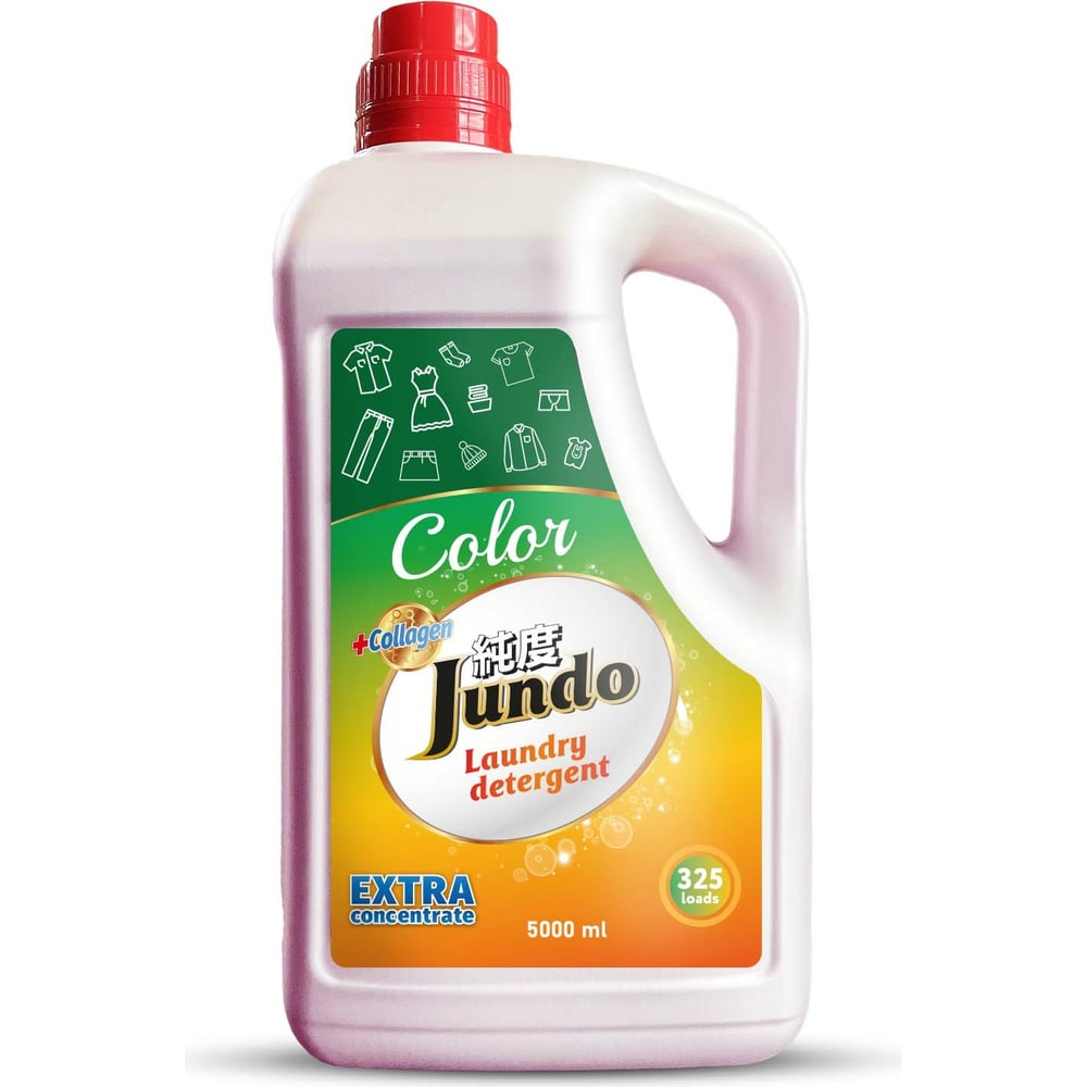 Изображение товара Гель Jundo для стирки цветного белья Premium Color 5 л