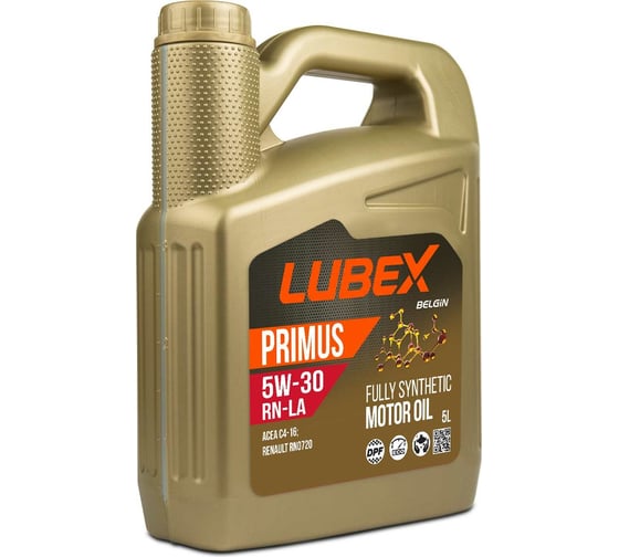 Изображение товара Синтетическое моторное масло Lubex PRIMUS RN-LA 5W-30 C4 5 л L034-1328-0405