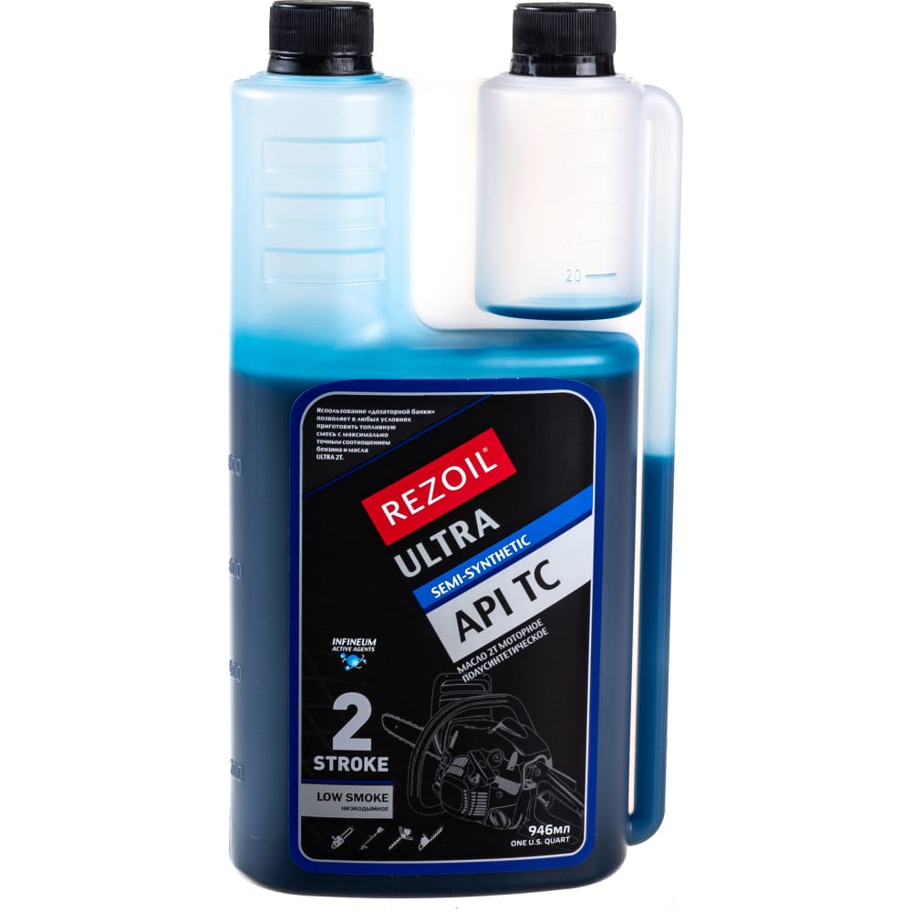 Полусинтетическое масло REZOIL полусинтетическое моторное масло с дозатором rezoil ultra 2t