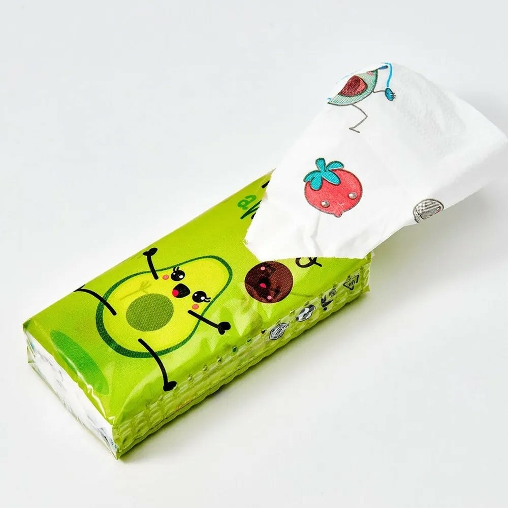 Бумажные платочки WORLD CART платочки бумажные kleenex aroma ромашка 10 упаковок по 10 шт
