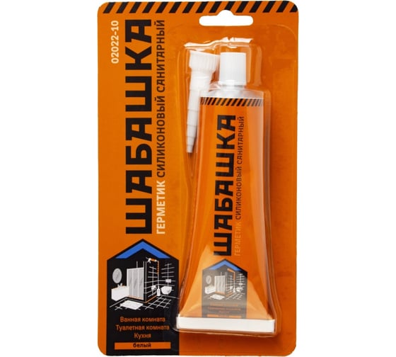 Изображение товара Силиконовый санитарный герметик ШАБАШКА белый 85 мл 241352
