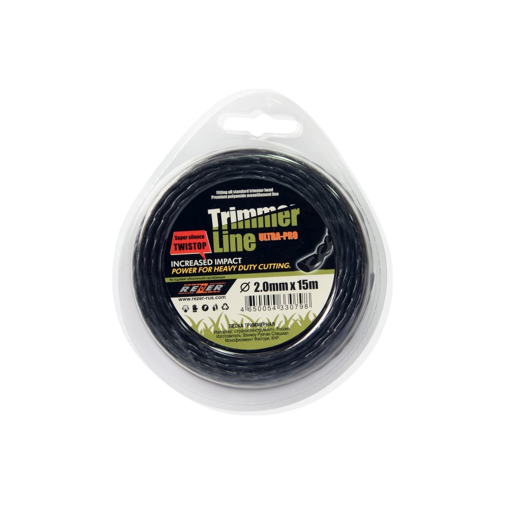 Изображение товара Леска TWISTOP 2.0 мм 15 м эллипс от Rezer