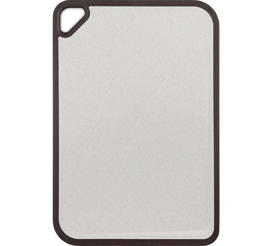 Изображение товара Разделочная доска Smart Solutions Homi из пшеничного волокна, 44x30 см, светло-серая, с темно-сливовым кантом SS-CB-PPBL-44-30