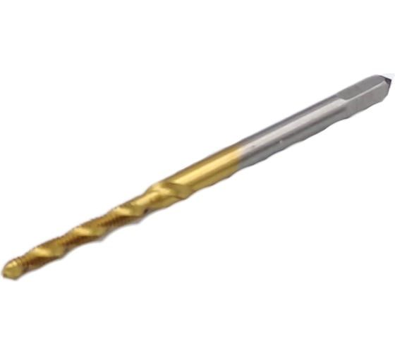 Изображение товара Метчик машинно-ручной TORNERI М 2.0x0.4, DIN371, для глухих отверстий TiN, HSSE 036474