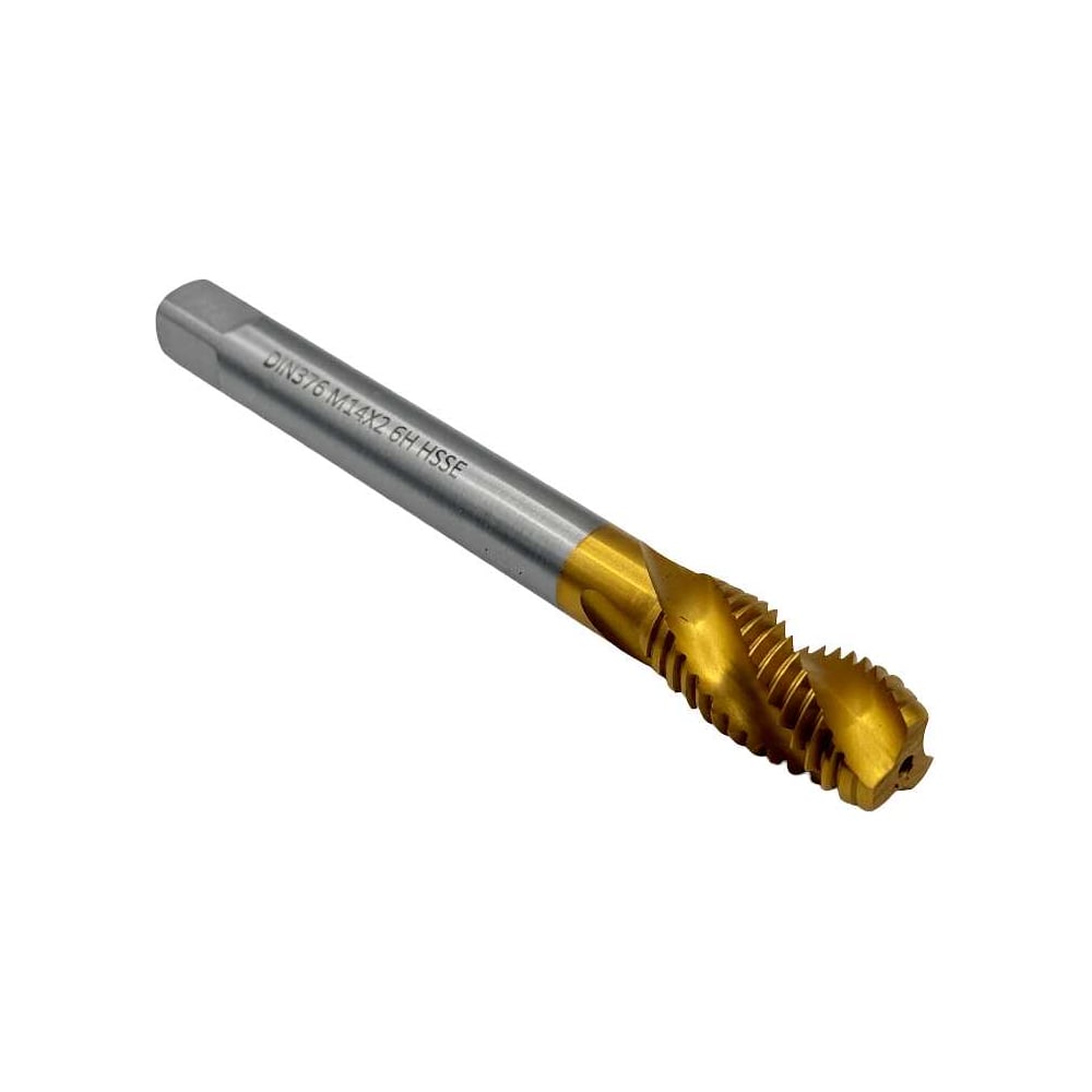 Изображение товара Метчик машинно-ручной TORNERI М14x2 DIN 376 для глухих отверстий TiN покрытие