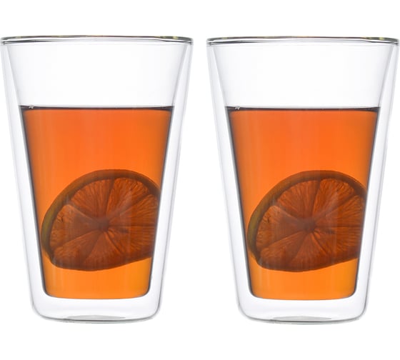 Изображение товара Набор из двух стеклянных стаканов Smart Solutions 400 мл KW-SS-CPST-GLS-400