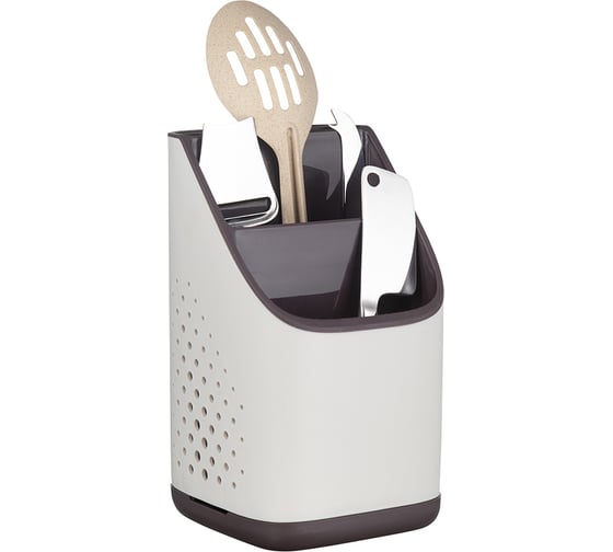 Изображение товара Органайзер для кухонных принадлежностей Smart Solutions Ronja 23x13 см, светло-серый/темно-сливовый SS-OKU-SSABS-GRBL