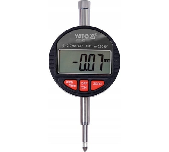 Изображение товара Электронный цифровой индикатор YATO 0-12,7мм YT-72453