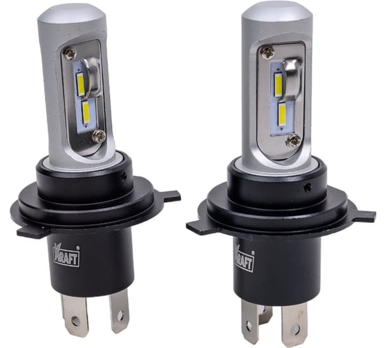 Изображение товара Светодиодная лампа KRAFT H4 12/24V 30W 2 шт KT 700127