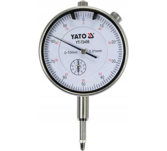 Изображение товара Циферблатный индикатор YATO 0-10мм YT-72450