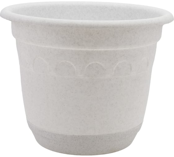 Изображение товара Горшок Колывань с поддоном Martika 6.7 л, диам. 26 см, мрамор С95М