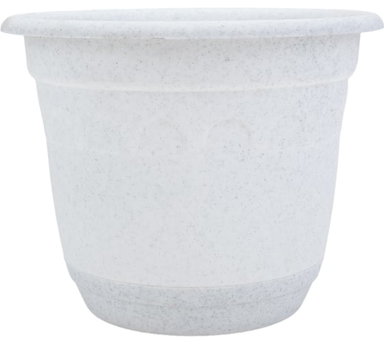 Изображение товара Горшок Колывань с поддоном Martika 3.7 л, диам. 22 см, мрамор С94М