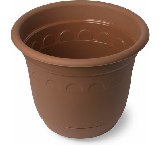 Изображение товара Горшок Колывань с поддоном Martika 10 л, диам. 30 см, терракотовый С96Т