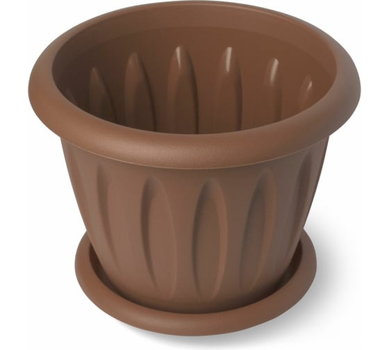 Изображение товара Горшок для растений с поддоном Martika Фелиция терракотовый, 10.4 л, диам. 320 мм С106Т
