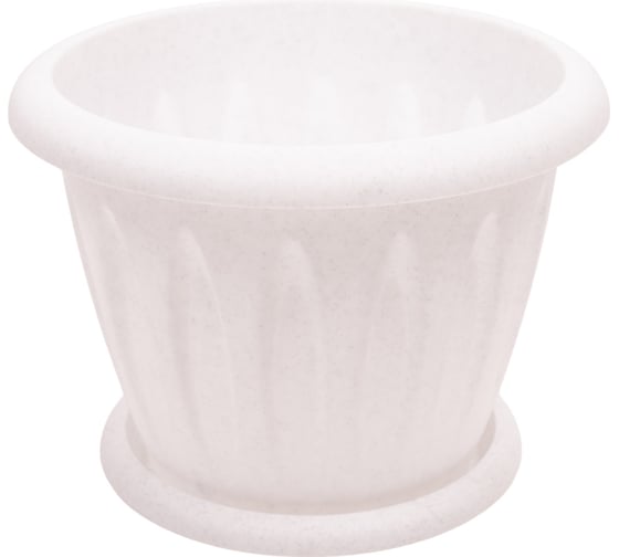 Изображение товара Горшок для растений с поддоном Martika Фелиция мрамор, 3.6 л, диам. 225 мм С104М