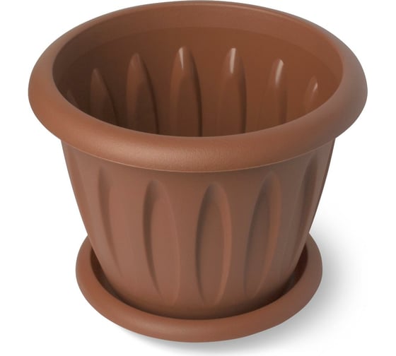 Изображение товара Горшок для растений с поддоном Martika Фелиция терракотовый, 3.6 л, диам. 225 мм С104Т