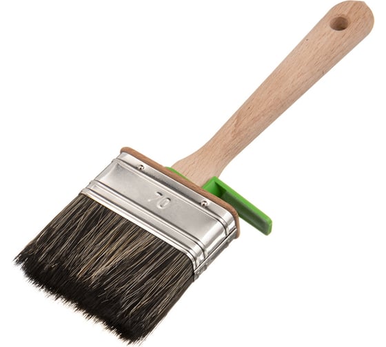 Изображение товара Плоская кисть Лазурный берег для работ с ЛКМ на водной основе и масляных красок, смешанная щетина, 70x25мм КП-70x25 С7 227070