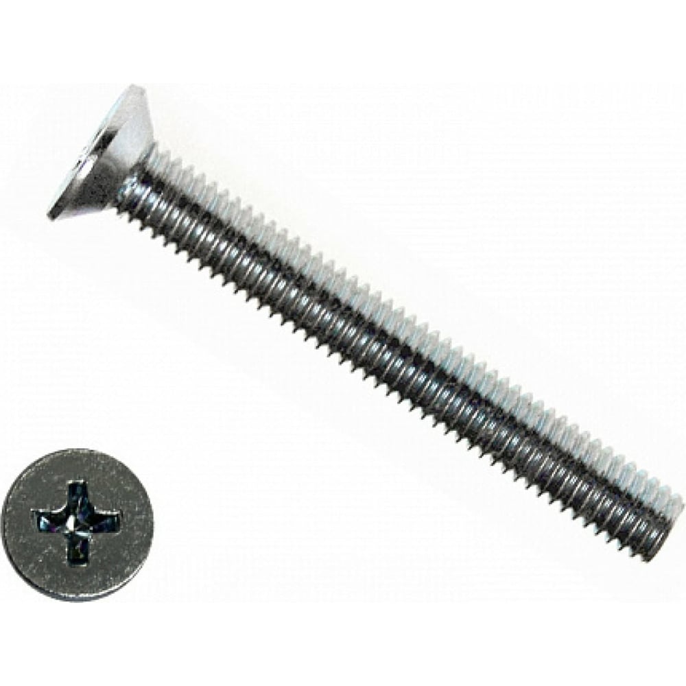 Изображение товара Винт КРЕП-КОМП потайной из нержавейки DIN 965 8х12 20 шт