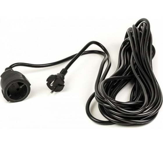 Изображение товара Силовой удлинитель QUATTRO ELEMENTI УХ10-101 10 метров, провод ПВС 2x1,0 мм2, 1 литая розетка 100-524