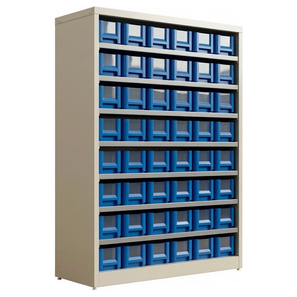 Изображение товара Кассетница Ironbox 400 с 48 пластиковыми ящиками - удобное хранение инструментов