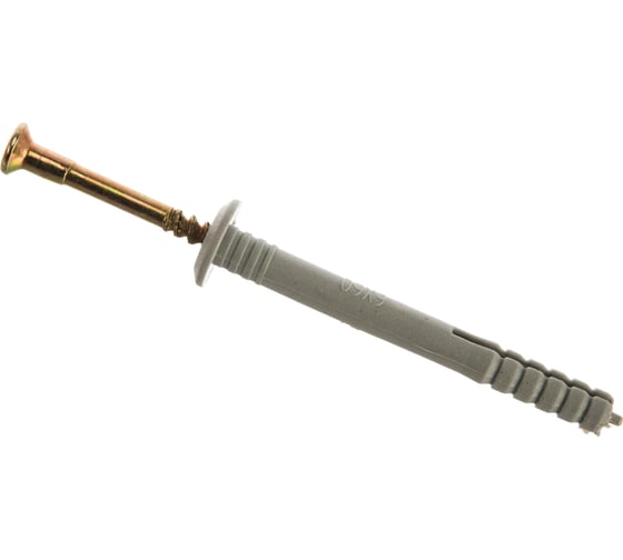 Изображение товара Дюбель-гвоздь полипропиленовый с грибовидным бортиком 1200 шт. (6х60 мм; ТФ0) Зубр 4-301350-06-060