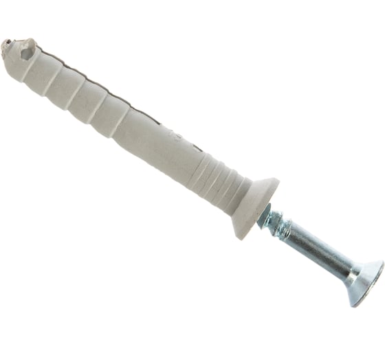 Изображение товара Дюбель-гвоздь полипропиленовый с потайным бортиком 125 шт. (6х40 мм; ТФ5) Зубр 4-301345-06-040