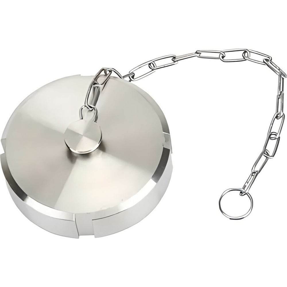 Изображение товара Глухая молочная гайка TITAN LOCK с цепочкой SMS 2 1/2" нержавеющая сталь 304 TL2.1/2NBCHS-S