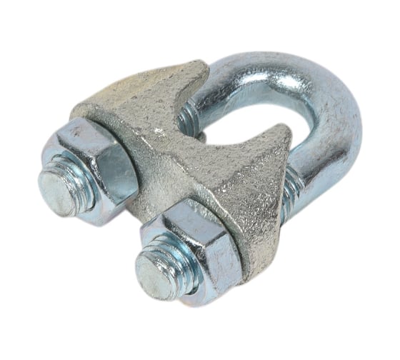 Изображение товара Зажим троса DIN 741 оцинкованный 10 шт. (16 мм; ТФ5) Зубр 4-304415-16