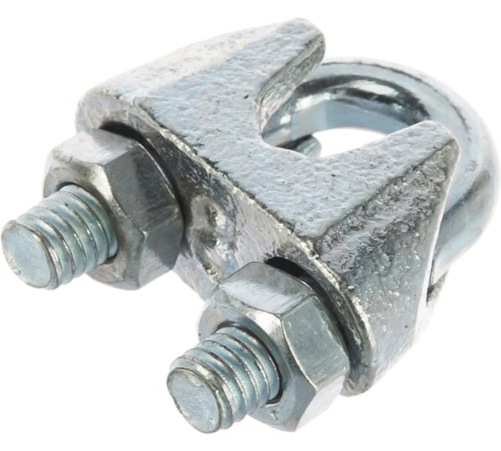 Изображение товара Зажим троса DIN 741 оцинкованный 60 шт. (8 мм; ТФ5) Зубр 4-304415-08