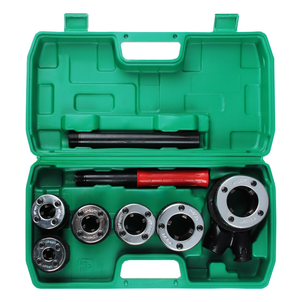 Изображение товара Набор клуппов ЕРМАК КТ-9 9 предметов профессиональный набор резьбонарезного инструмента