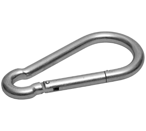 Изображение товара Карабин оцинкованный DIN 5299С 50 шт. (5 мм; ТФ5) Зубр 4-304545-05