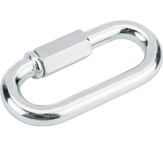 Изображение товара Карабин винтовой оцинкованный с муфтой 5 шт. (12 мм; ТФ5) Зубр 4-304535-12