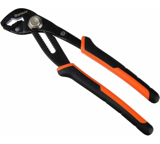 Изображение товара Переставные клещи ЕРМАК Эксперт с кнопкой, 250 мм, Cr-V 661-054
