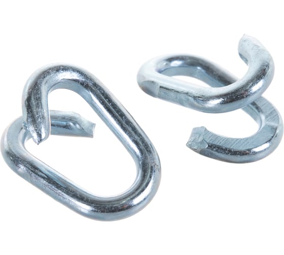 Изображение товара Соединитель цепей оцинкованный 2 шт. (4 мм; ТФ6) Зубр 4-304576-04