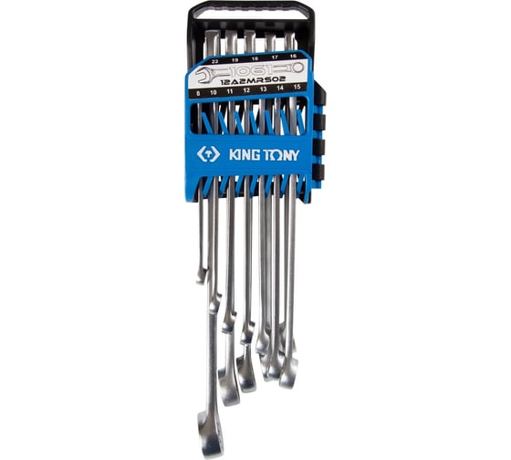 Изображение товара Набор комбинированных ключей KING TONY 8-22 мм, 12 предметов 12A2MRS02