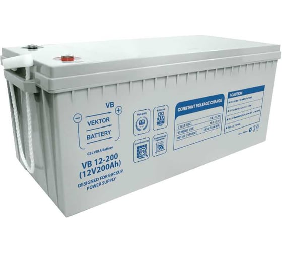 Изображение товара Батарея аккумуляторная VB 12-200 Vektor Energy 28503